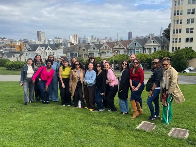 Photo of the team in San Francisco in a field